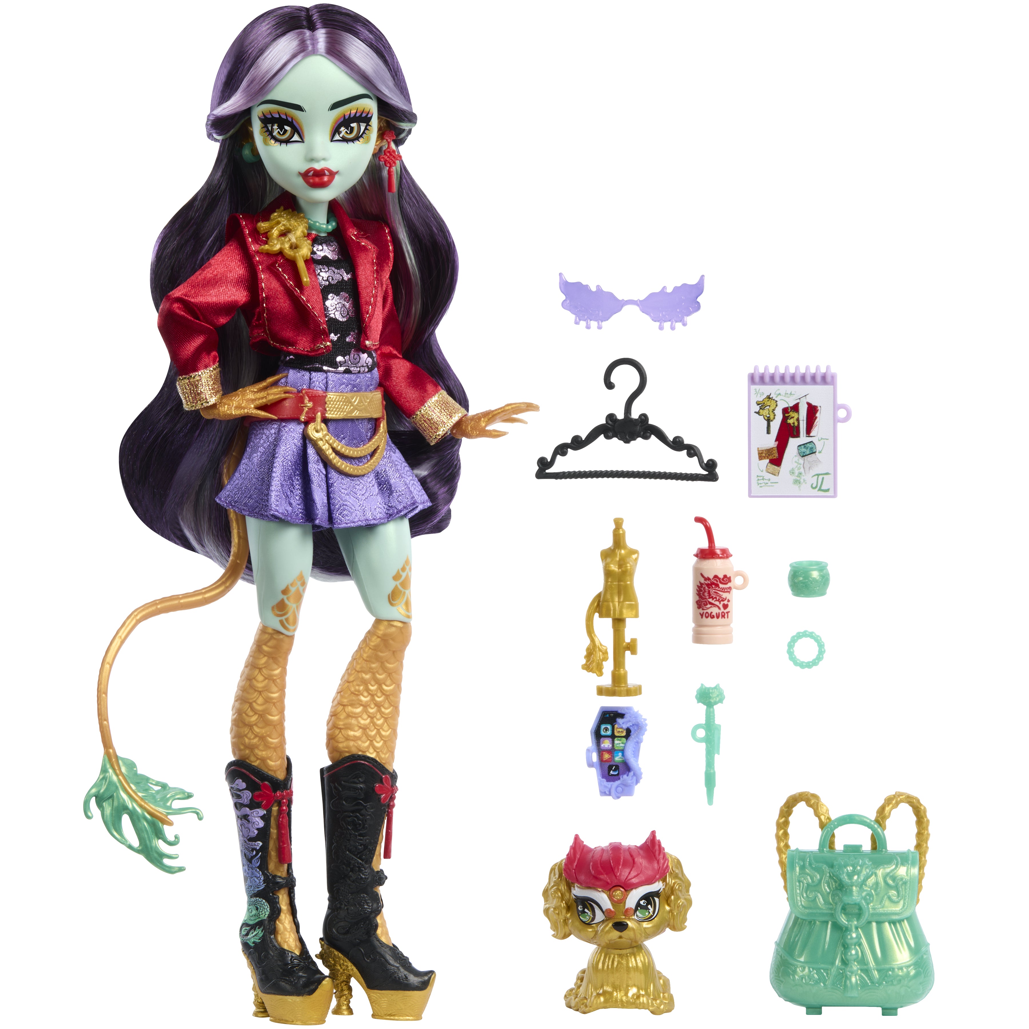 Monster High Jinafire Long-Docka med Tillbehör