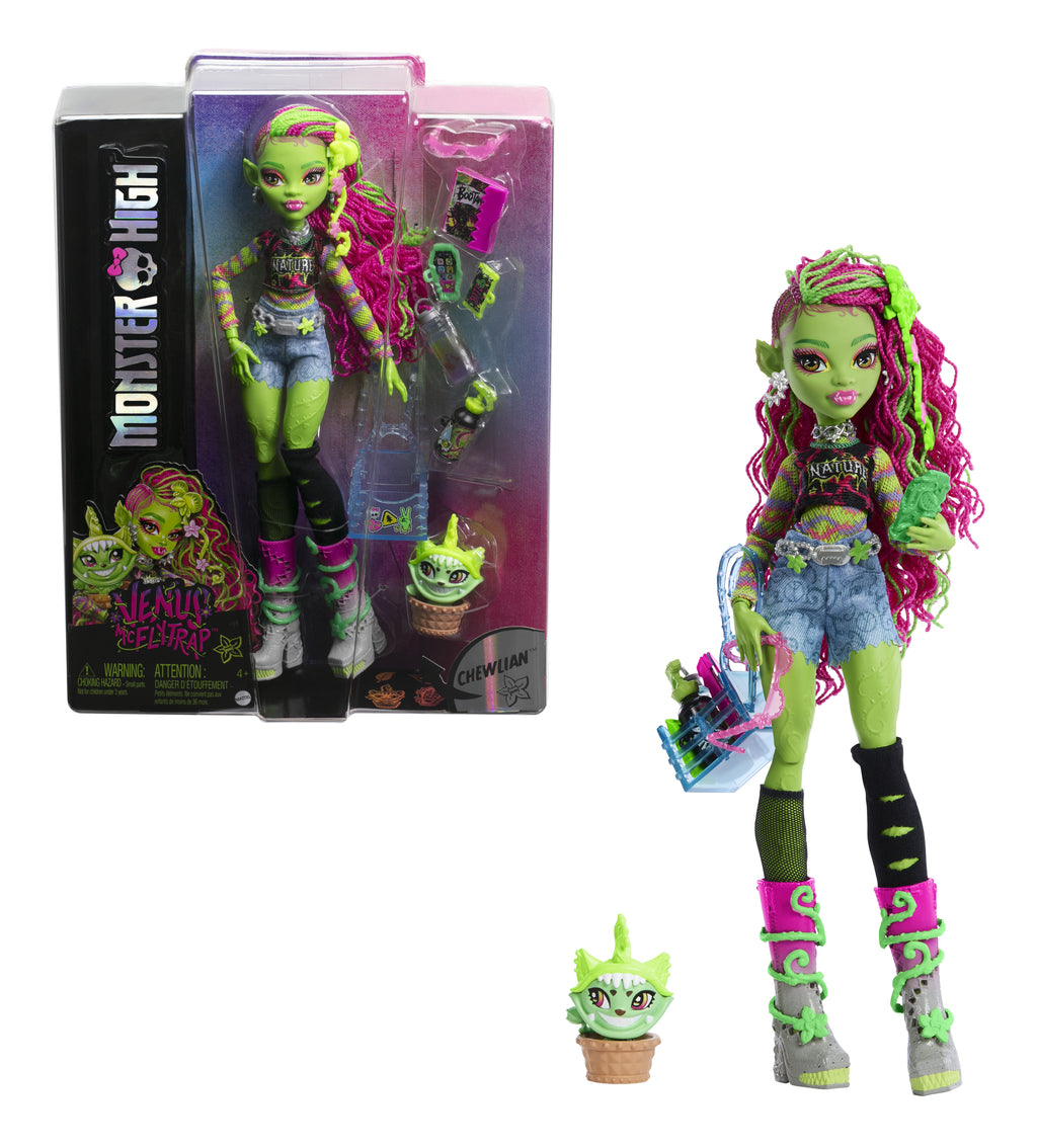 Monster High Venus McFlytrap Docka med Chewlian