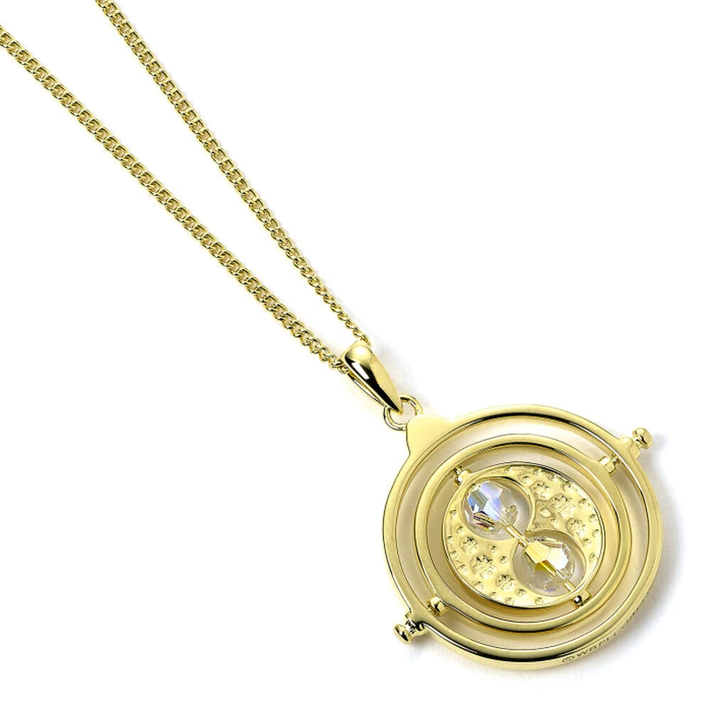 Harry Potter Time Turner halsband i sterling silver med guldplätering