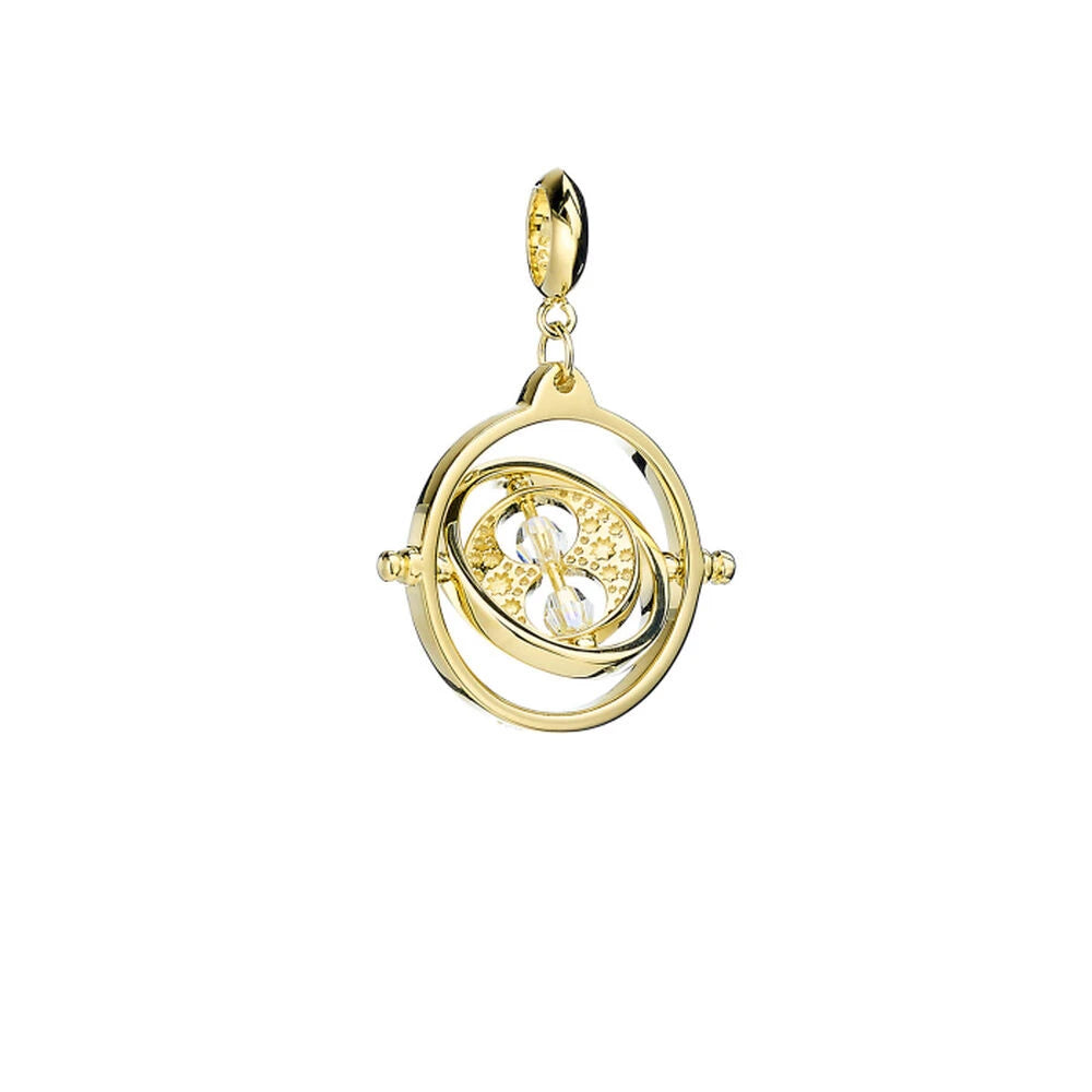 Harry Potter Time Turner sterling silver guldpläterad slider charm