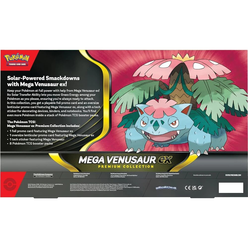 Engelsk Pokémon Premium Mega-Venusaur samlarkortspel case
