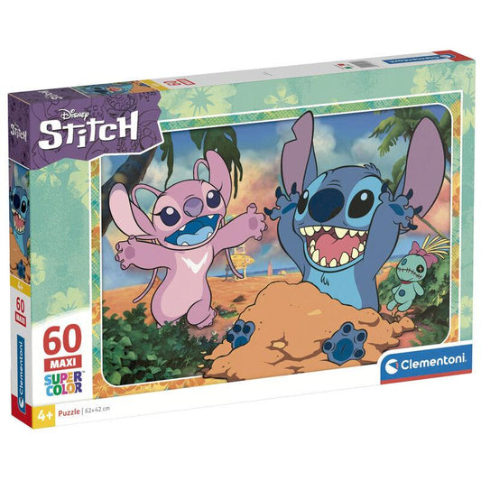 Disney Stitch maxi Pussel 60pcs