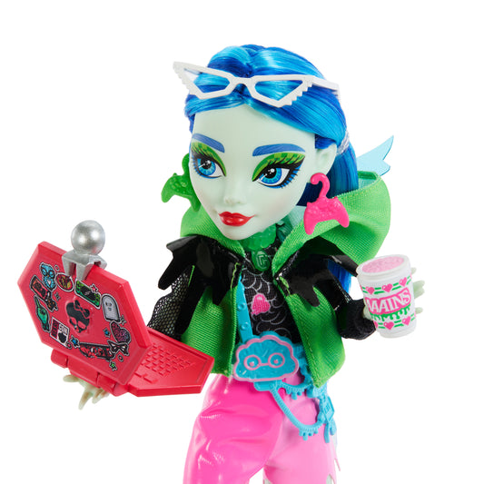 Monster High Skullmate Secrets Neon Frights Ghoulia Docka 25cm