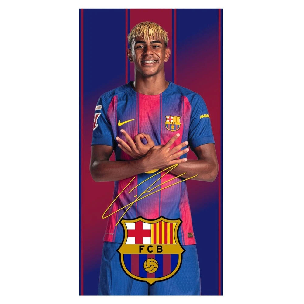F.C Barcelona Lamine Yamal mikrofiber strandhandduk