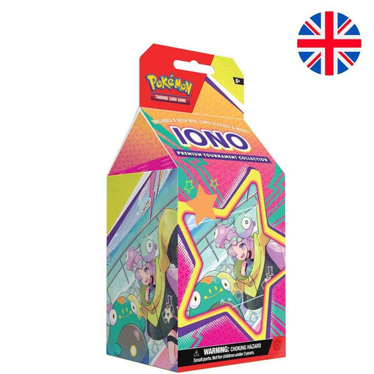 English Pokemon Iono Tournament Collectible card game box