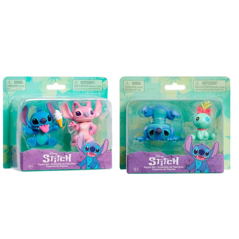 Disney Stitch assorterad förpackning med 2 figurer 7,5 cm