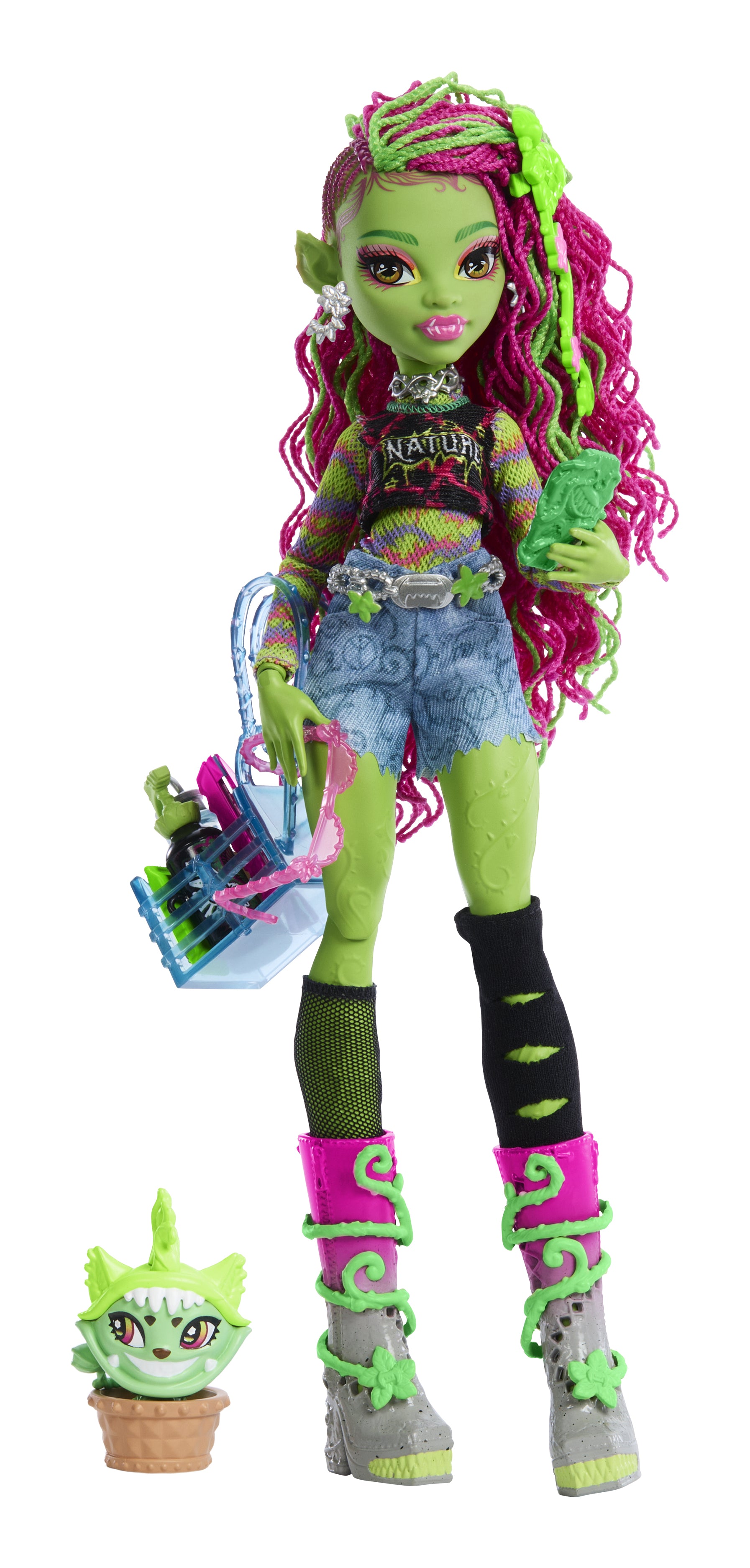 Monster High Venus McFlytrap Docka med Chewlian