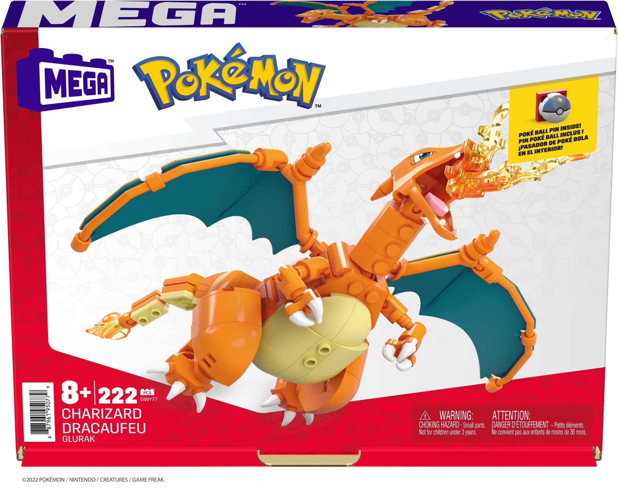 MEGA Pokémon GWY77 Byggleksak - Charizard Byggsats