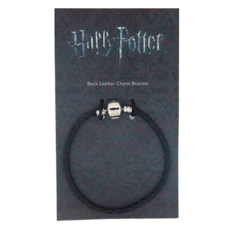 Harry Potter svart läder charm armband 20 cm