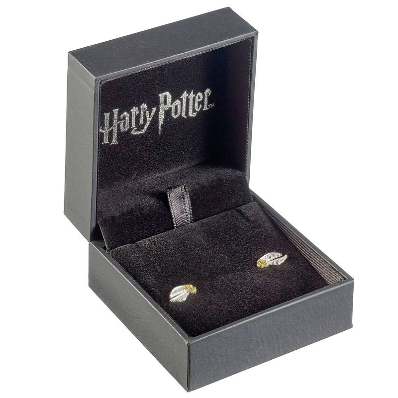 Harry Potter Golden Snitch Silver Earrings