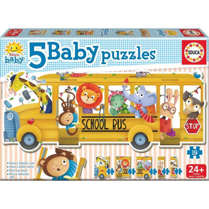 Skolbuss Pussel 2-5 Delar