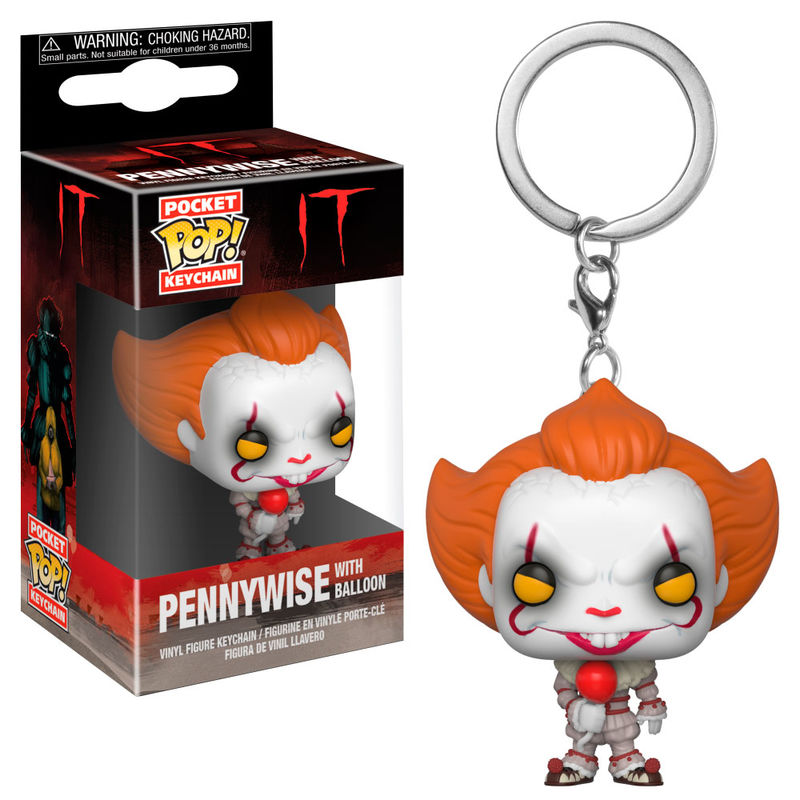 Pocket POP Nyckelring IT Pennywise med Ballong