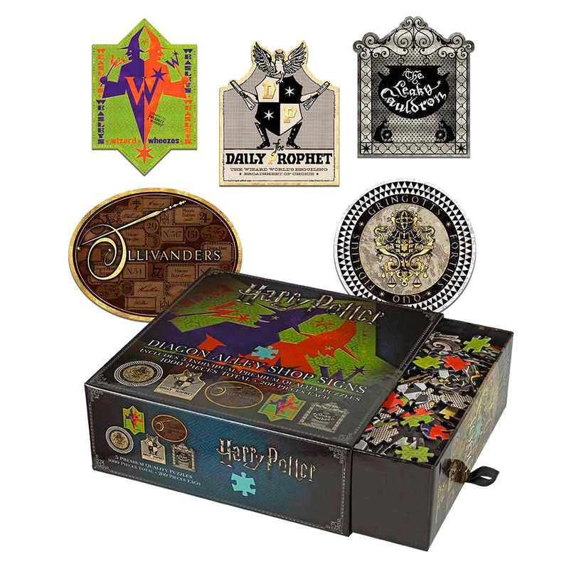 It contains 5 puzzles of 200 pieces each one of them.