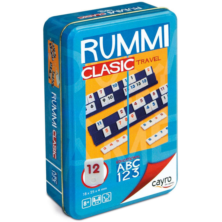 Metalbox Rummi-spel för resor - klassiskt spel i kompakt format