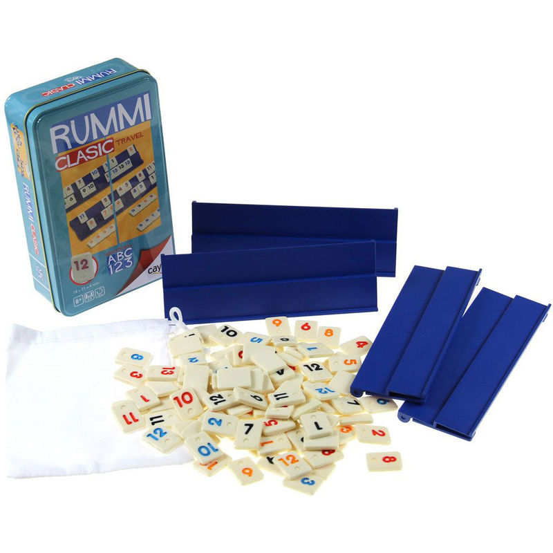 Metalbox Rummi-spel för resor - klassiskt spel i kompakt format