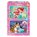 Disney Princess Ariel och Jasmine Pussel 2x48 bitar