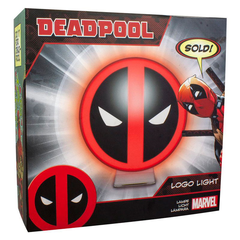Marvel Deadpool Logo Light med Bas och USB Sladd