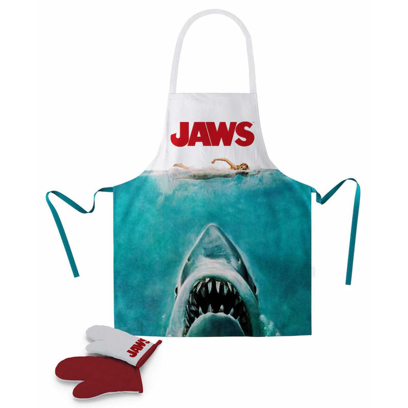 Jaws Förkläde med Handskar