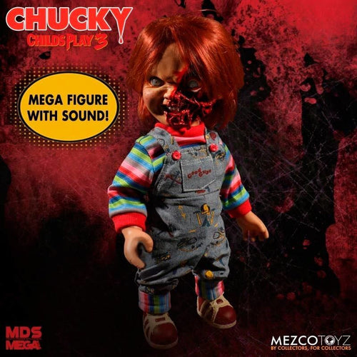 Chucky Child's Play 3 Pizza Face Talande Figur 38cm
