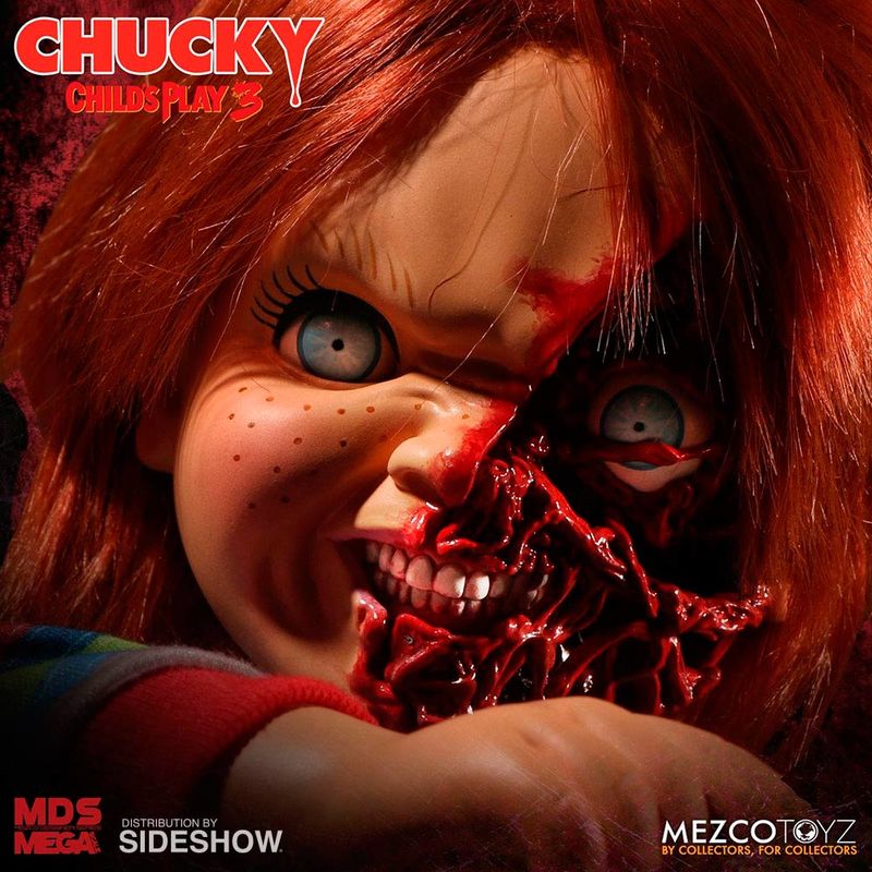 Chucky Child's Play 3 Pizza Face Talande Figur 38cm
