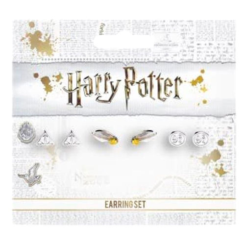 Harry Potter Deathly Hallows Golden Snitch Plattformörhängen Set