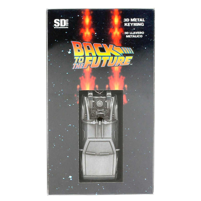 Back to the Future Delorean 3D metall Nyckelring