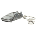 Back to the Future Delorean 3D metall Nyckelring