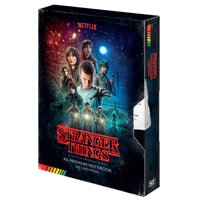 Stranger Things VHS A5 Premium Anteckningsbok