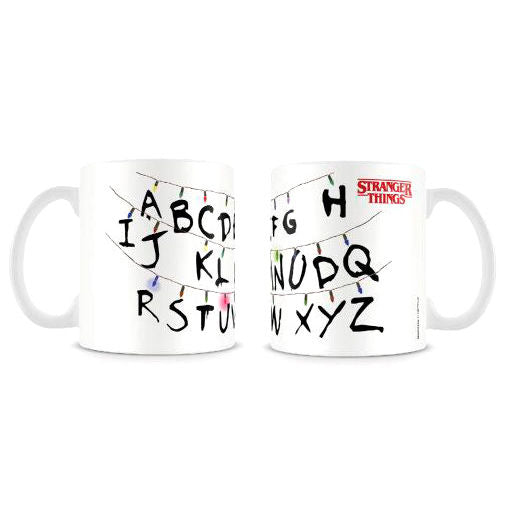 Stranger Things Alphabet mug - Keramisk Mugg med 315ml Kapacitet
