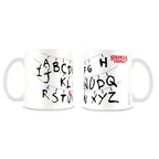 Stranger Things Alphabet mug - Keramisk Mugg med 315ml Kapacitet