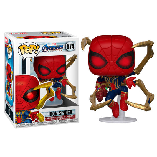 POP Figur Marvel Avengers Endgame Iron Spider med Nano Gauntlet