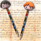Harry Potter Set: 2 Blyertspennor med 3D Suddgummin