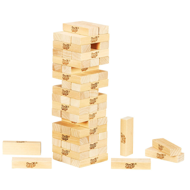 Hasbro Gaming Jenga Finmotorik - Klassiskt Spelet med Träklossar