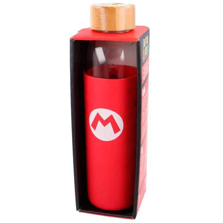 Nintendo Super Mario Bros Silikonöverdrag för Glasflaska 585ml