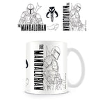 Star Wars The Mandalorian Line Art Mug