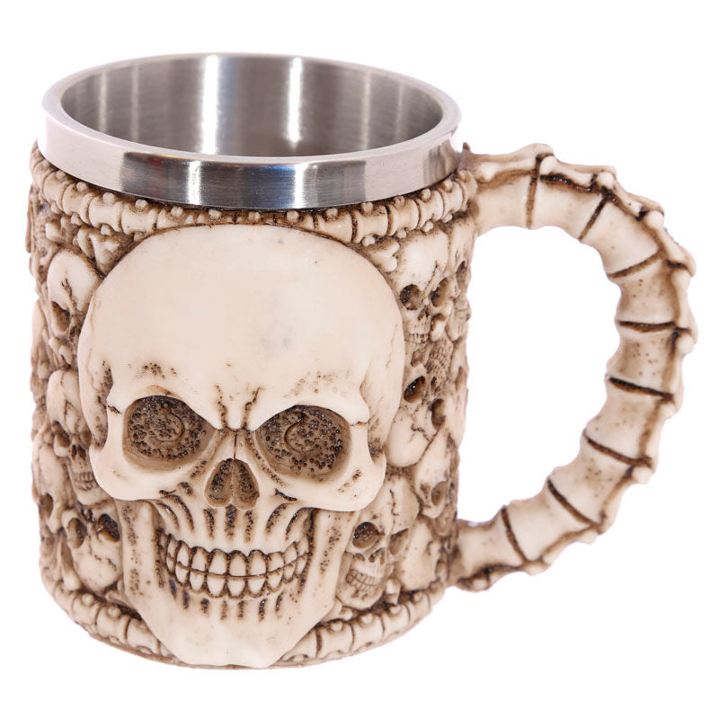 Multi Skull Tankard with Skull Emblem