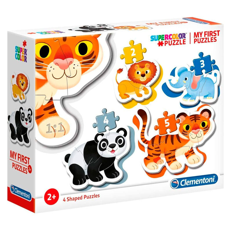 Clementoni My First Puzzles Pussel 2 styck Djur