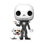 Funko POP Figur Disney Nightmare Before Christmas Jack med Zero 25cm