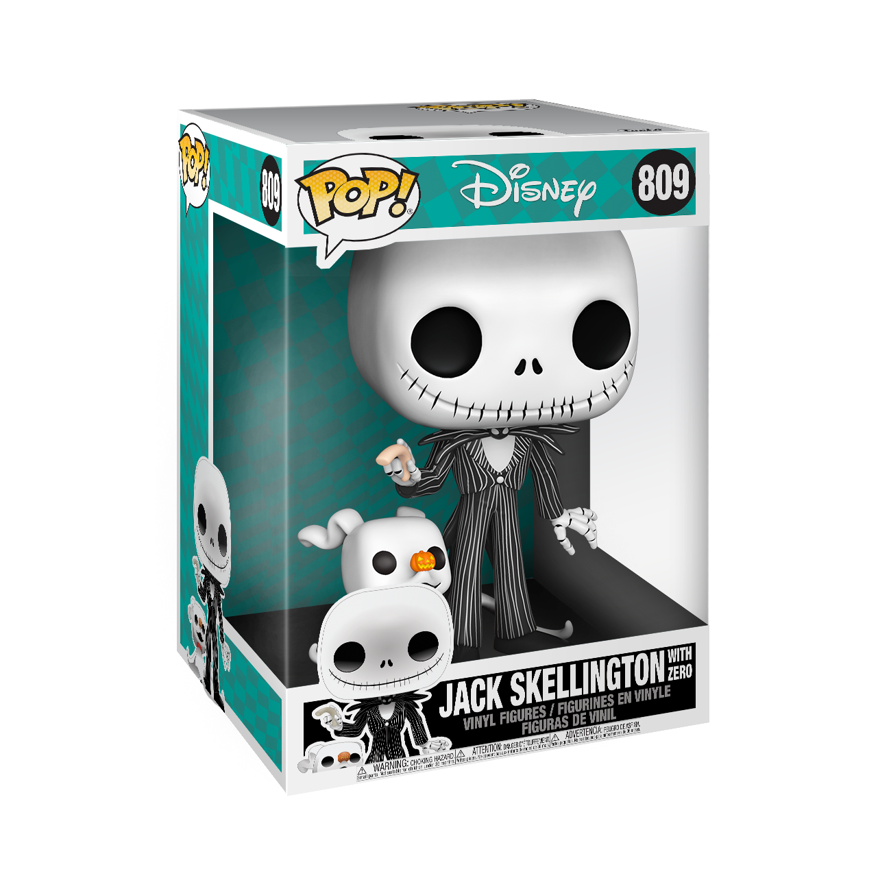 Funko POP Figur Disney Nightmare Before Christmas Jack med Zero 25cm