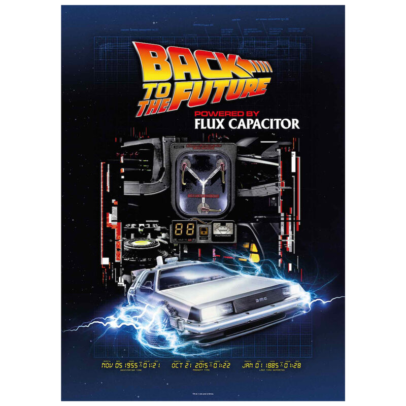 Back to the Future Powered by Flux Capacitor Pussel 1000 Pcs