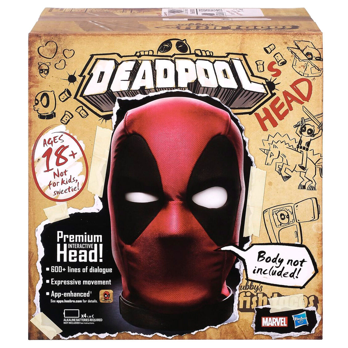 Marvel Deadpool Animatronisk Bust med App