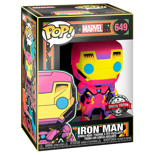 Funko POP Figur Iron Man Black Light Exclusive 9cm