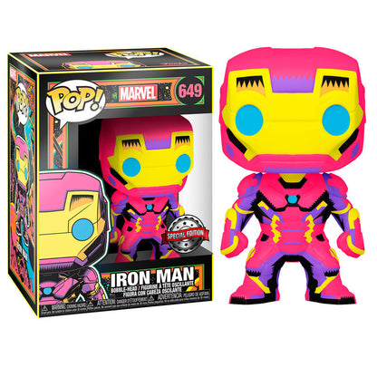Funko POP Figur Iron Man Black Light Exclusive 9cm