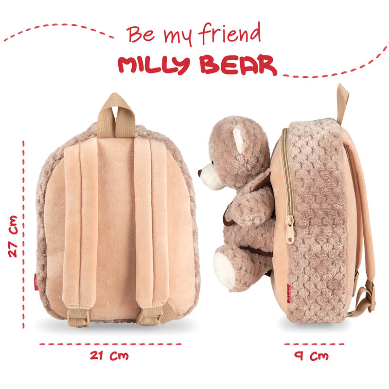 Milly Bear Ryggsäck med Gosedjur 26cm