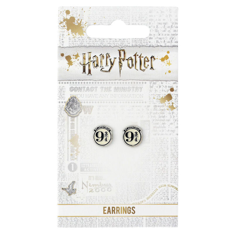 Harry Potter Plattform 9 3/4 Silver Plated Stud Earrings