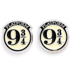 Harry Potter Plattform 9 3/4 Silver Plated Stud Earrings