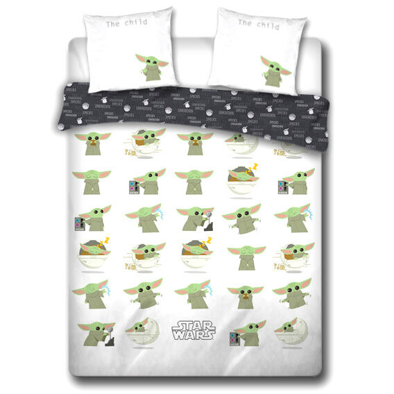 Star Wars The Mandalorian Baby Yoda Bomull Duvet Täcke 135 cm