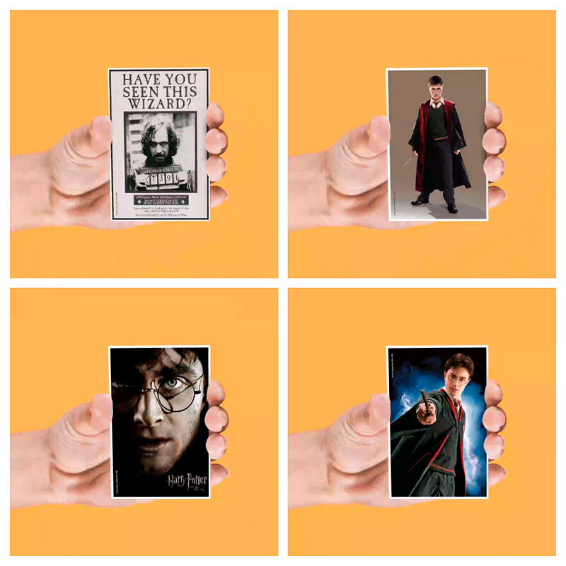 Harry Potter set med 4 assorterade lentikulära magneter