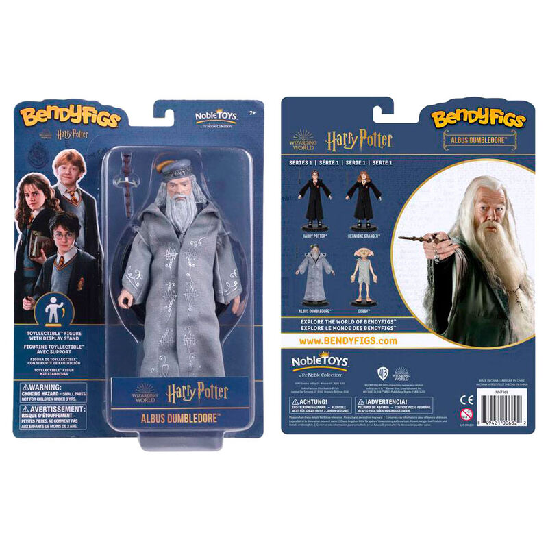 Harry Potter Dumbledore med stav Bendyfigs Malleable Figur 19cm
