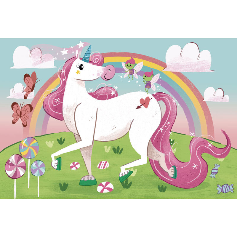 Clementoni I Believe in Unicorns Pussel 104 styck Tecknade serier